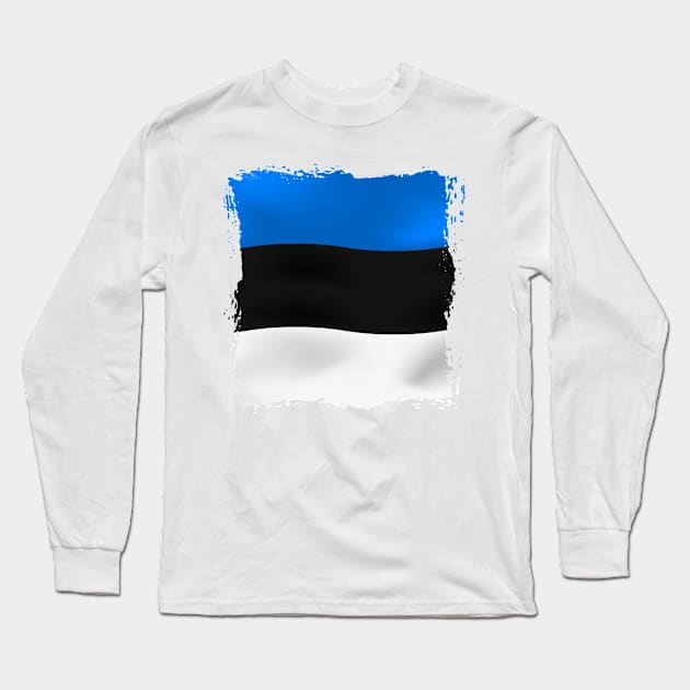 Estonia artwork Long Sleeve T-Shirt by SASTRAVILA